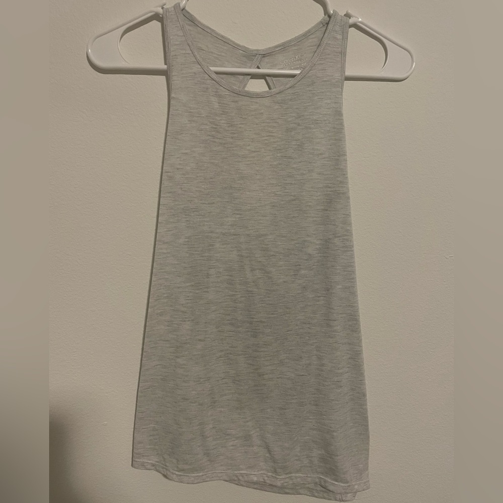 Calvin Klein White Performance Tie-Back Tank